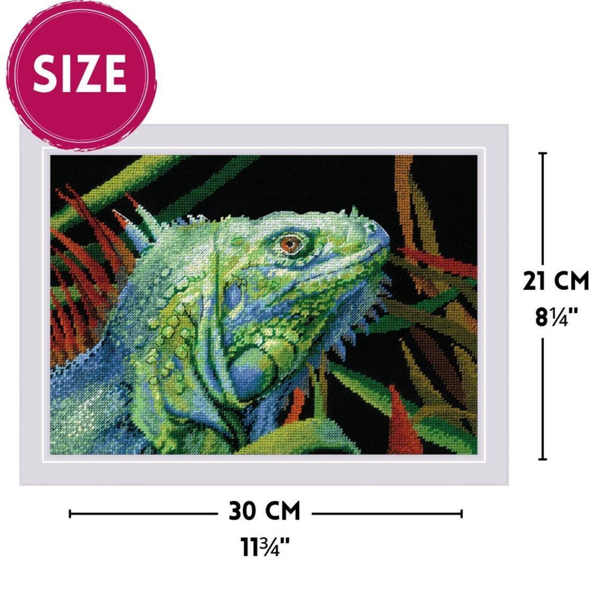 RIOLIS Iguana Counted Cross Stitch Kit
